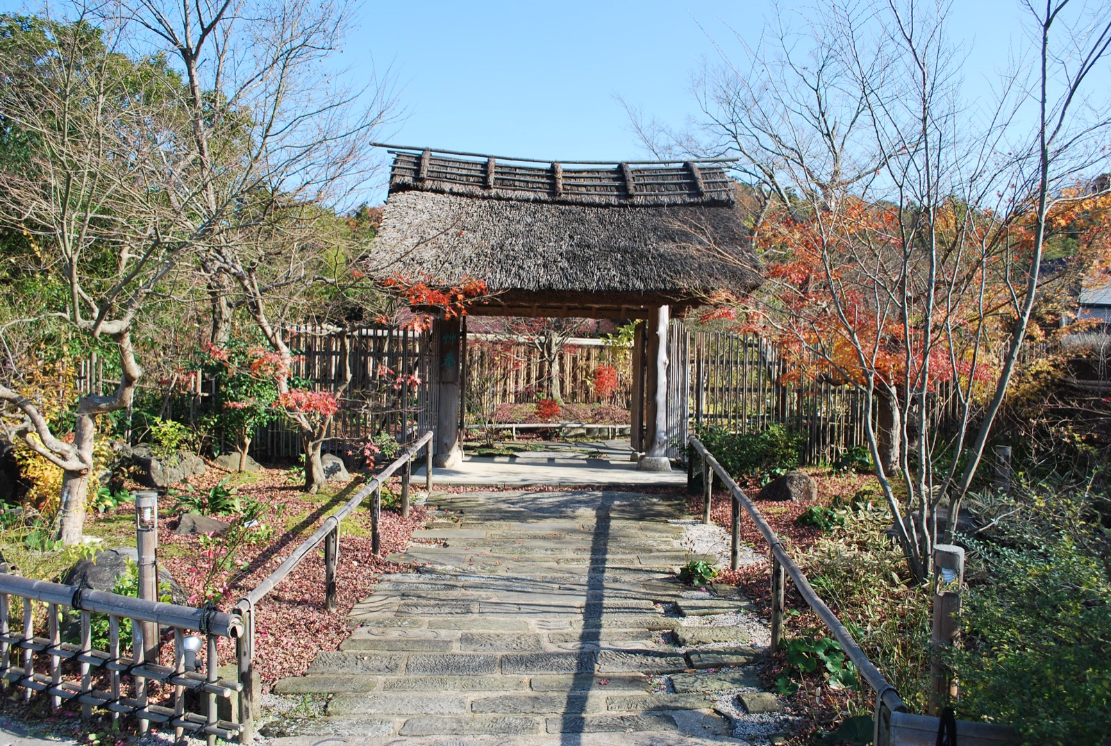 草菴茅葺門